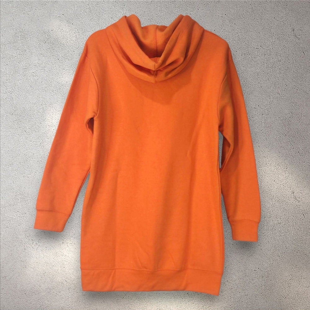 Denver Broncos Teen Girls Extra Long Hoodie Sweatshirt Size‎ M (7/9) NEW - Picture 2 of 6